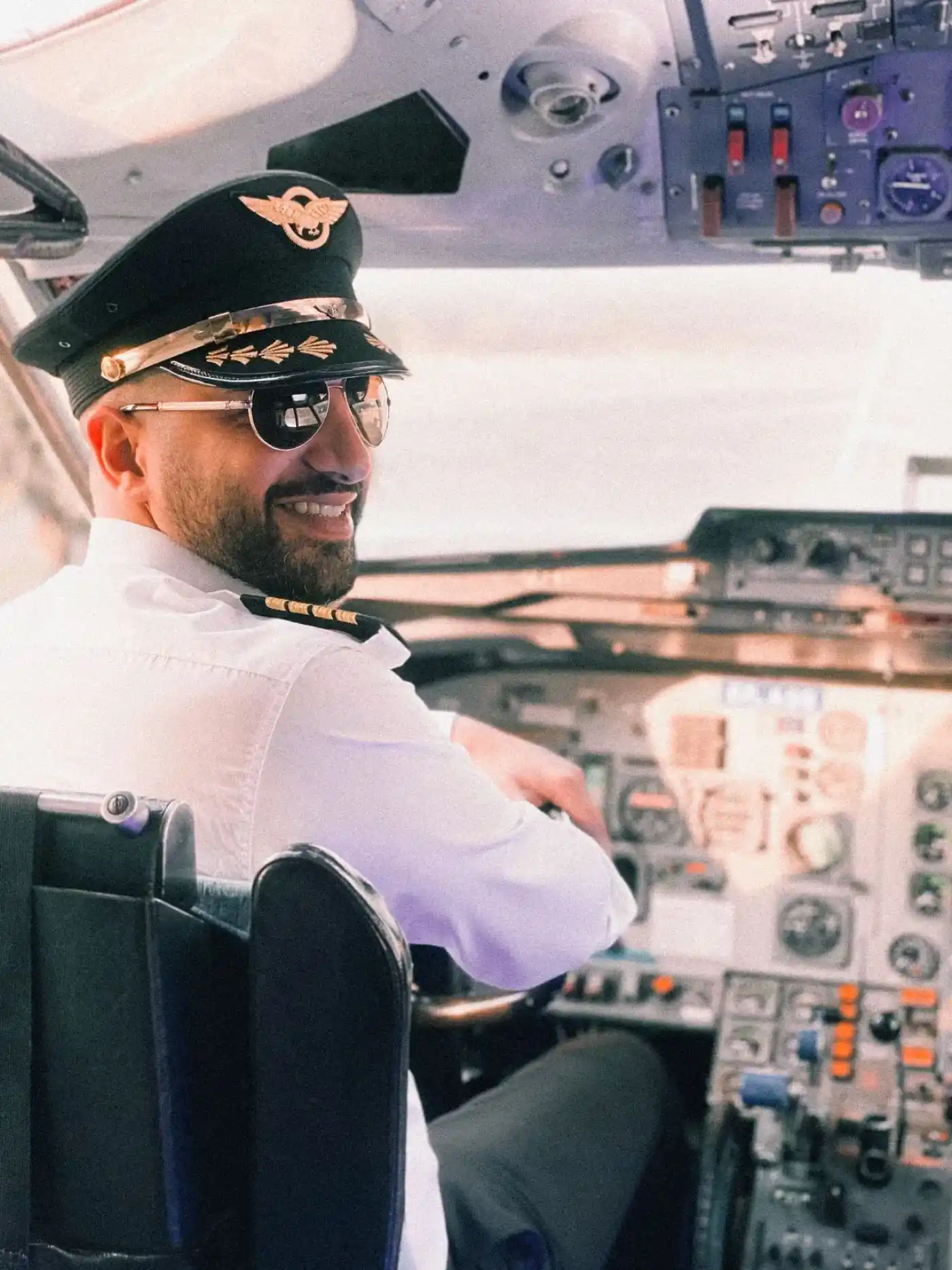 Panoramablick aus dem Cockpit